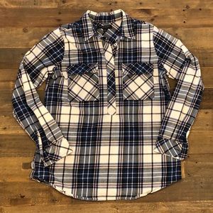 Plaid Banana Republic popover